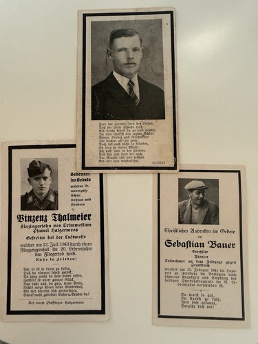 1943 3x sterbekarte - 1943-44!,